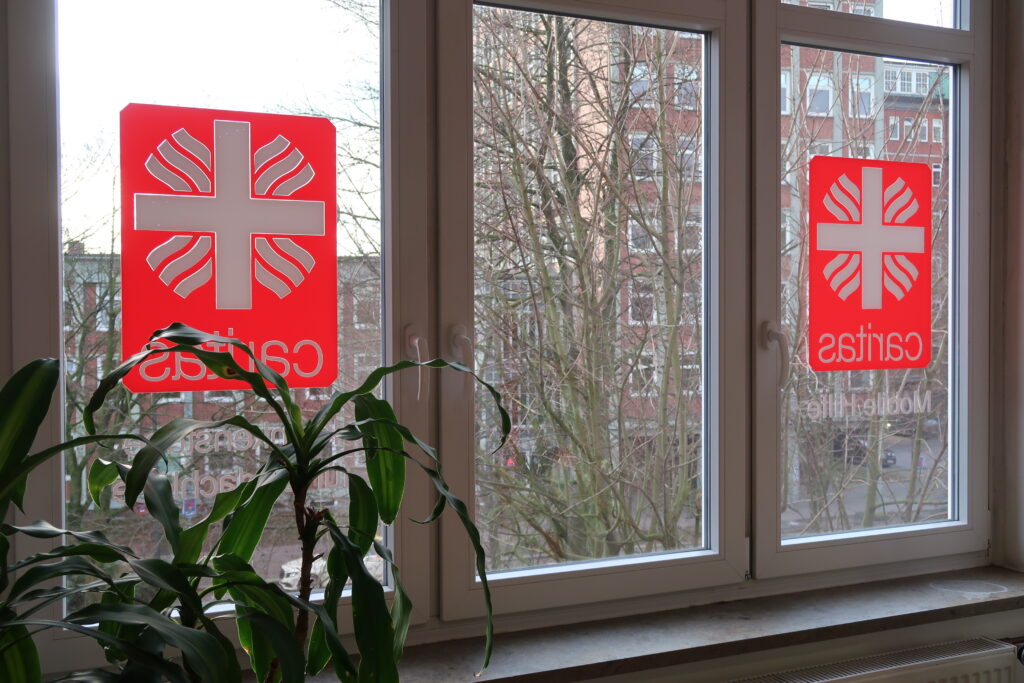 Der Blick aus dem Fenster der Krankenstube für Obdachlose